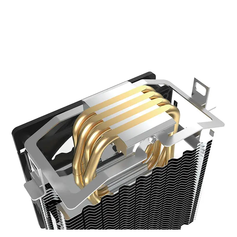 TEUCER CPU Cooler 4 Heat Pipes PC Radiator Cooling 3PIN PWM Silent Rgb Fan For Intel 1700 1150 1155 1156 1366 AM2/AM3/AM4 AMD - ALPENZO