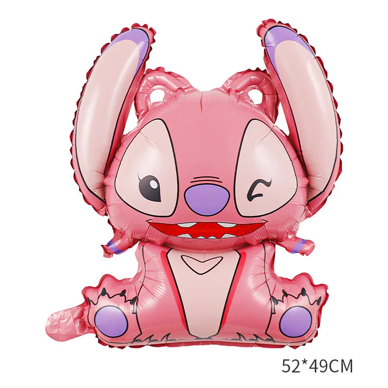 Disney Pink Lilo&Stitch Birthday Party Decorations Disposable Plate Angel Balloon Baby Shower Girls Birthday Party Supplies ALPENZO