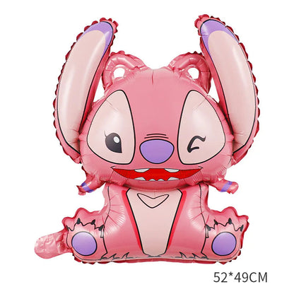 Disney Pink Lilo&Stitch Birthday Party Decorations Disposable Plate Angel Balloon Baby Shower Girls Birthday Party Supplies ALPENZO