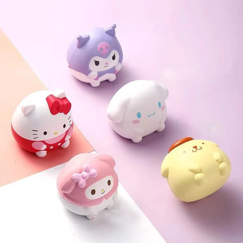 Kawaii Melody Decompression Kuromi Cinnamoroll Stress Relief Squishy Anime Cartoon Children's Hand Pinch Toy Healing Gift ALPENZO
