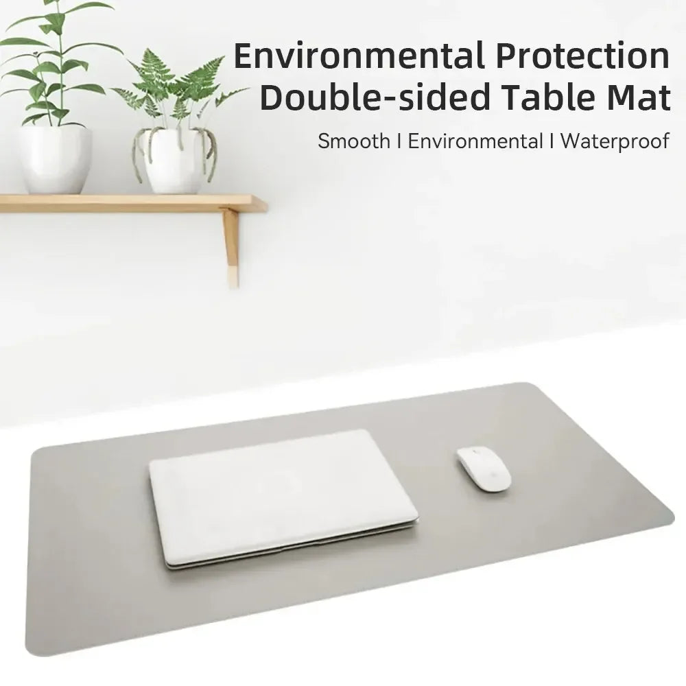 1 Pcs Large Size 60*30mm Office Desk Protector Mat PU Leather Waterproof Mouse Pad Desktop Keyboard Desk Pad Gaming Mousepad ALPENZO