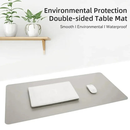 1 Pcs Large Size 60*30mm Office Desk Protector Mat PU Leather Waterproof Mouse Pad Desktop Keyboard Desk Pad Gaming Mousepad ALPENZO