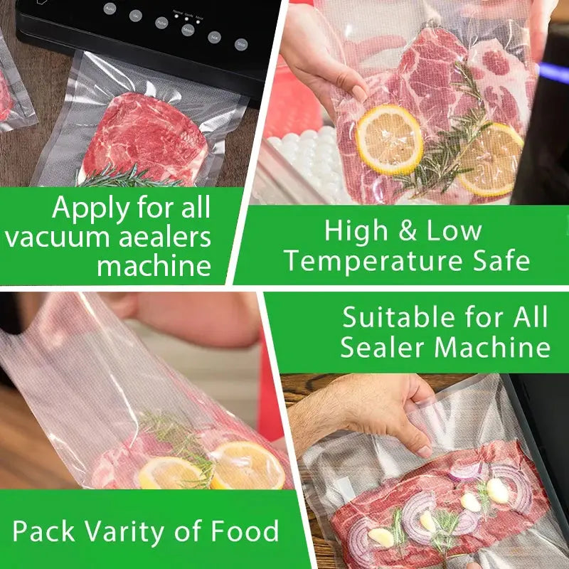 saengQ vacuum bags for food Vacuum Sealer Food Fresh Long Keeping 12+15+20+25+30cm*500cm Rolls/Lot bags for vacuum packer - ALPENZO
