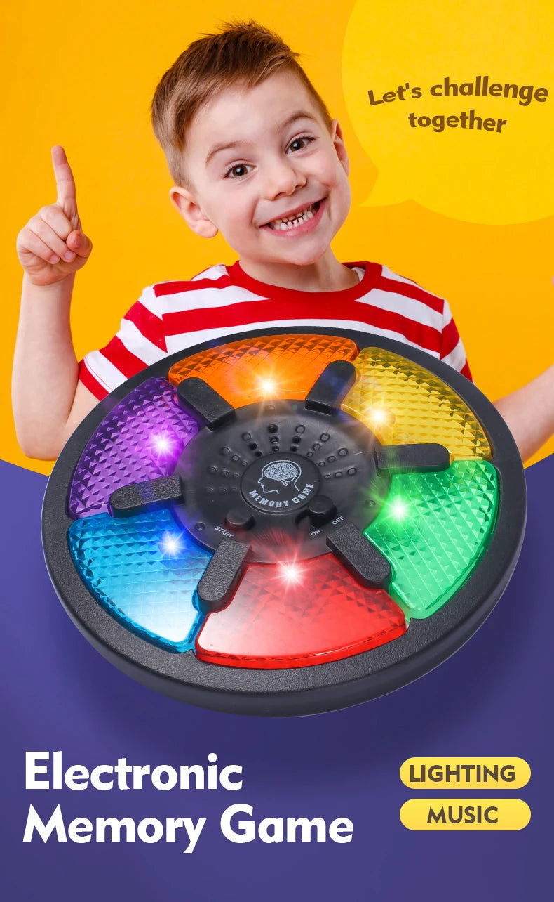 Memory Game Machine Handheld Electronic Memory Game with Light and Sound Puzzle Creative Interactive Game Toy Memory Training ALPENZO