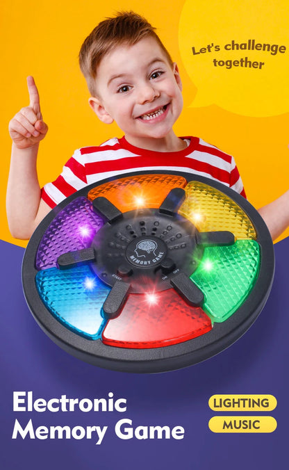 Memory Game Machine Handheld Electronic Memory Game with Light and Sound Puzzle Creative Interactive Game Toy Memory Training ALPENZO