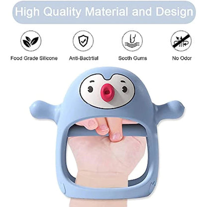 Never Drop Silicone Teething Toys for Babies,Infant Hand Teether Pacifiers Breastfeeding Babies, Teethers Toy For New Born ALPENZO