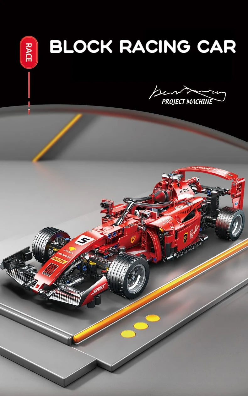 ToylinX F1 RC Race Cars Building Sets MOC Remote Control Car Building Blocks Cool Collectible Model Car Kits Building Toys ALPENZO