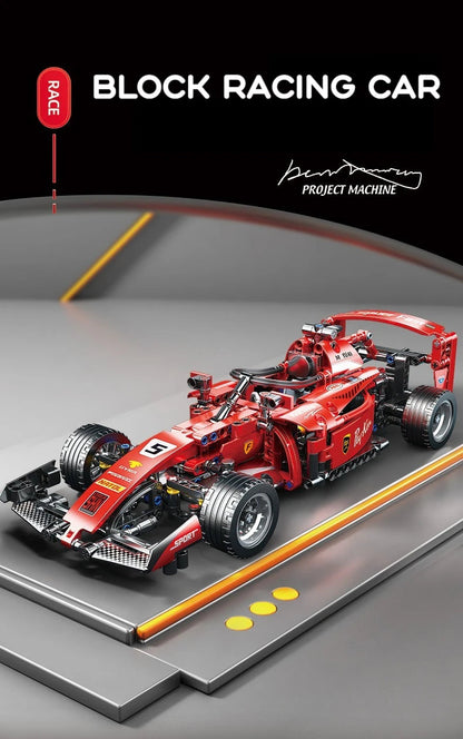 ToylinX F1 RC Race Cars Building Sets MOC Remote Control Car Building Blocks Cool Collectible Model Car Kits Building Toys ALPENZO