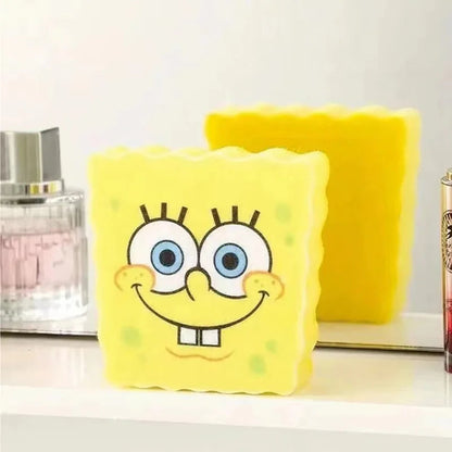 Spongebob Squarepants Dish Washing Brush Sponge Kitchen Supplies Drain Rack Cleaning Dishes Brushes Reusable Scrub Scouring Pad ALPENZO