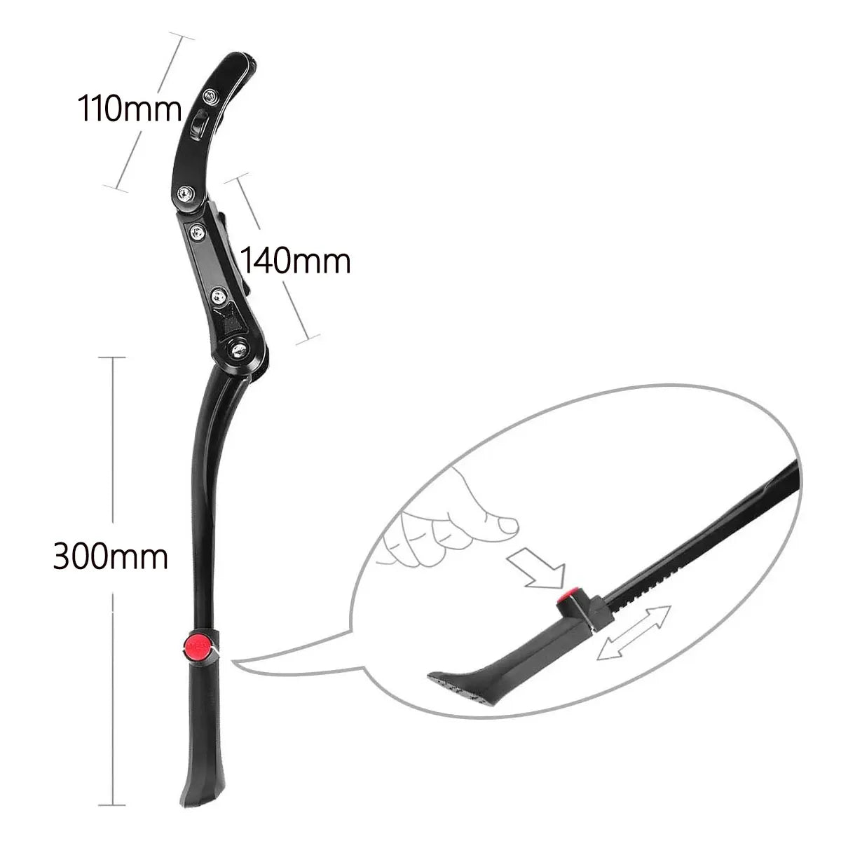 Bicycle Stand Foot Support Universal Bicycle Stand Stable Non slip Side Stand Aluminum Alloy Bicycle Stand 2 Style Selection