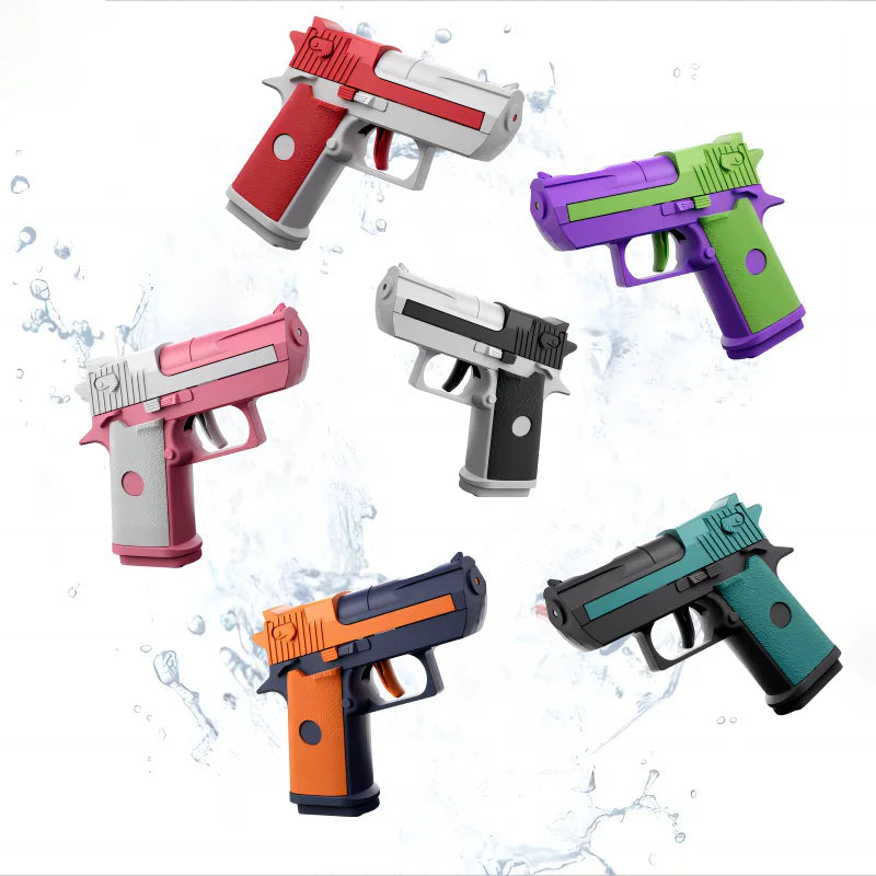 Hot Mini Desert Eagle Mechanical Continuous Firing Water Gun Shooting Game Summer Outdoor Beach Toy Gun for Children Boys Gifts ALPENZO