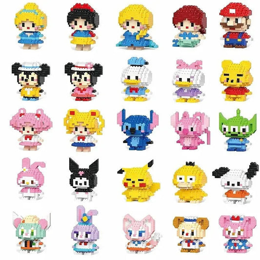 Stitch LinaBell StellaLou Building Blocks Cartoon Character Assembled Model building block Dolls Toys Children Gifts ALPENZO