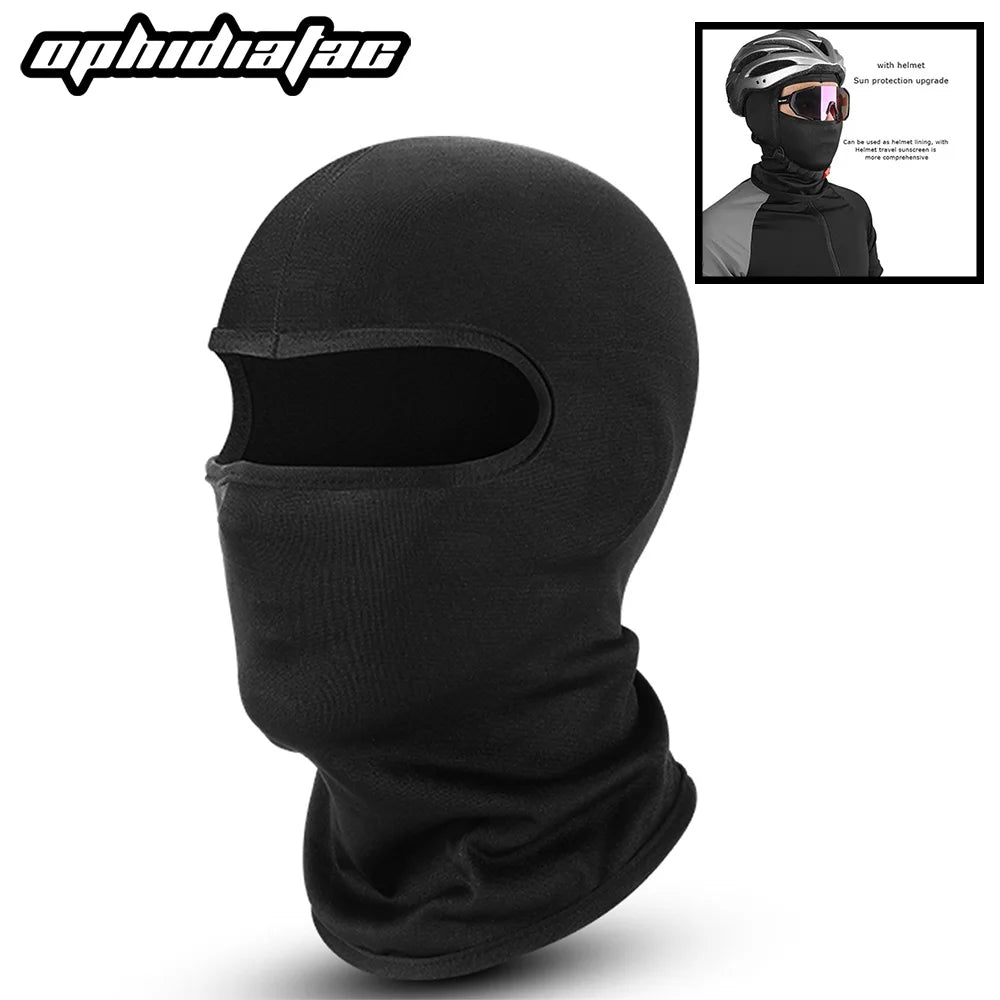 OPHIDIAN Cycling Hood Windproof Sports Headband Motorcycle Hood Sunscreen Mask Bicycle Racing Cycling Helmet Inner Cap