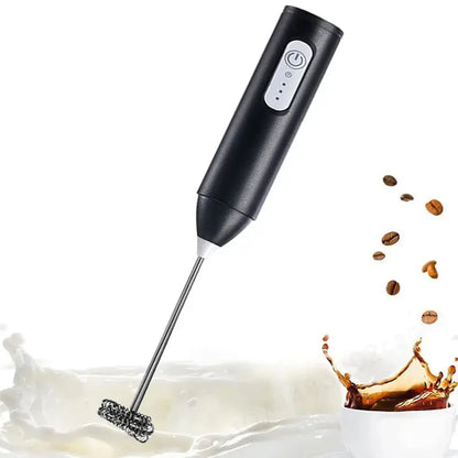 Wireless Milk Frother Electric Type-C Handheld Blender Stainless Steel Mini Coffee Maker Whisk Mixer For Coffee Cappuccino Cream - ALPENZO