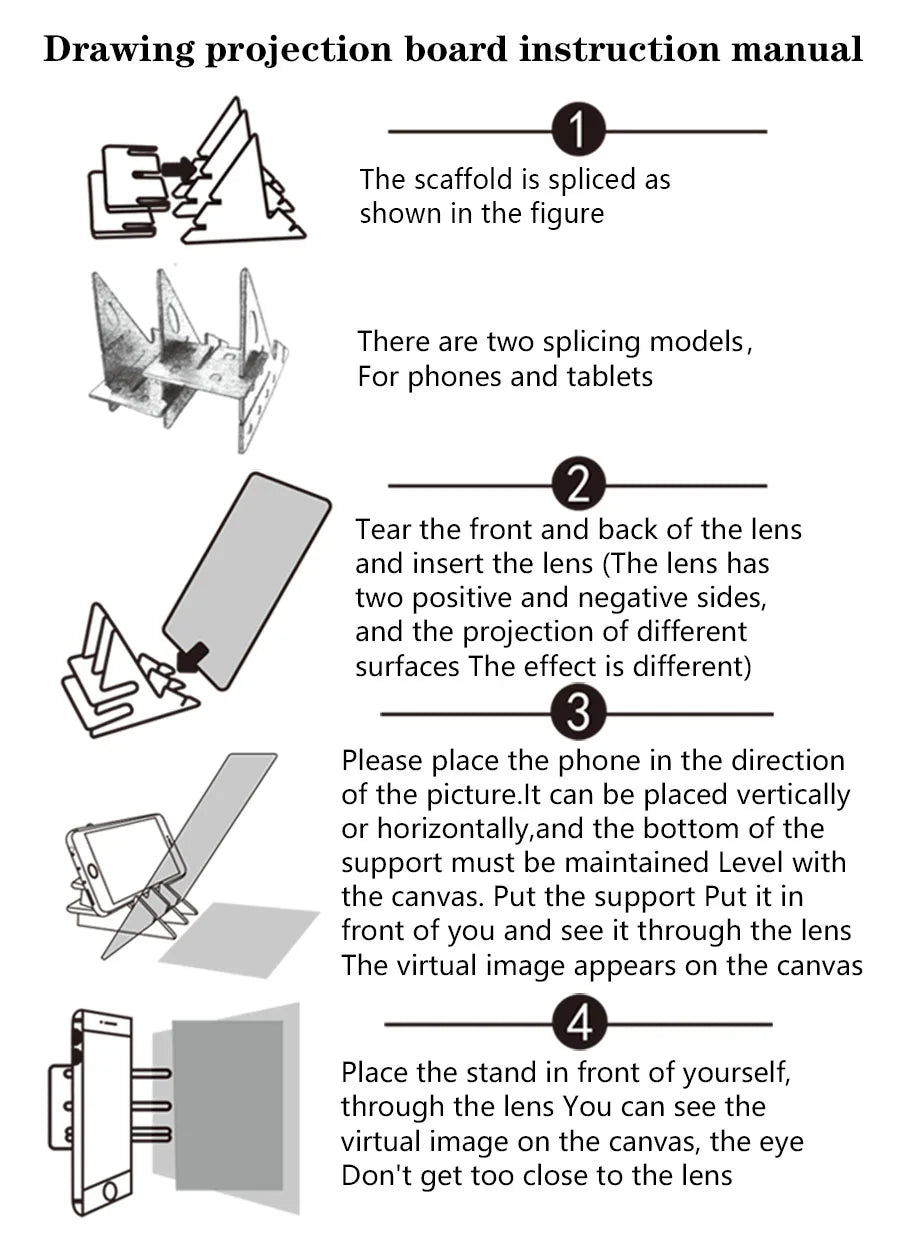 Portable Optical Drawing Copying Board Imitation Tracing With Projection Screen Learning Tool Suitable For Mobile Tablet ALPENZO