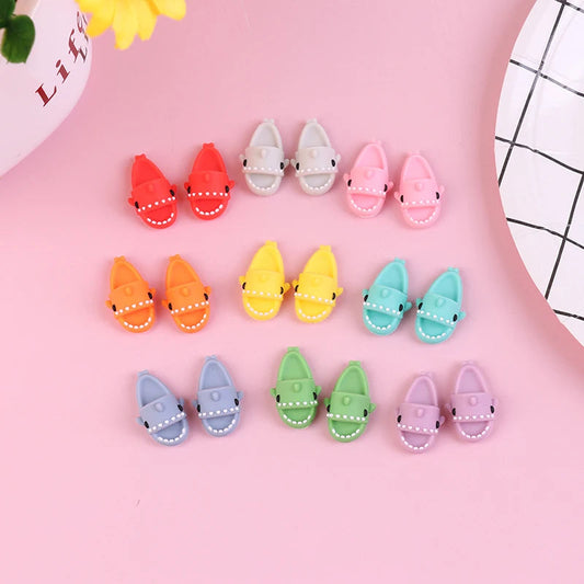 1 Pair For SD Doll For OB11 Doll Slippers Girl Gifts Doll Shoes Dolls Accessories Play House Shark Slippers ALPENZO