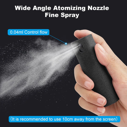 Microfiber Screen Cleaner Spray Bottle Set Mobile Phone Ipad Computer Microfiber Cloth Wipe Iphone Cleaning Glasses Wipes - ALPENZO