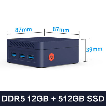 MLLSE G2 Pro Mini PC Intel Twin Lake N150 Processor LPDDR5 12GB RAM 512GB SSD WiFi 5 BT5.2 Win11 Mini Desktop Computer - ALPENZO