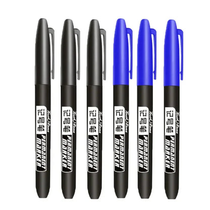 Permanent Marker Pen Drawing Markers Black Blue Red Waterproof Ink Sketch Pens Stationery Art School Supplies For Glass Metal ALPENZO