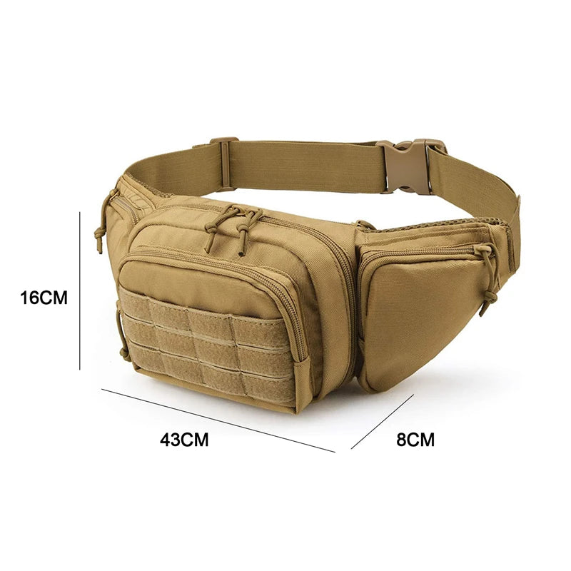 Molle Gun Holster Fanny Pack Fits Glock K Ruger S&W M&amp P Shield Taurus Sig Sauer Springfield Beretta Kimber Walther