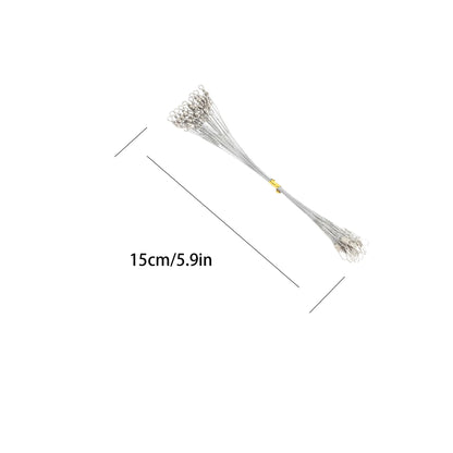 20PCS Sliver Anti Bite Steel Fishing Line Steel Wire Leader With Swivel Fishing Accessory Lead Core Leash Fishing Wire 15CM-30CM