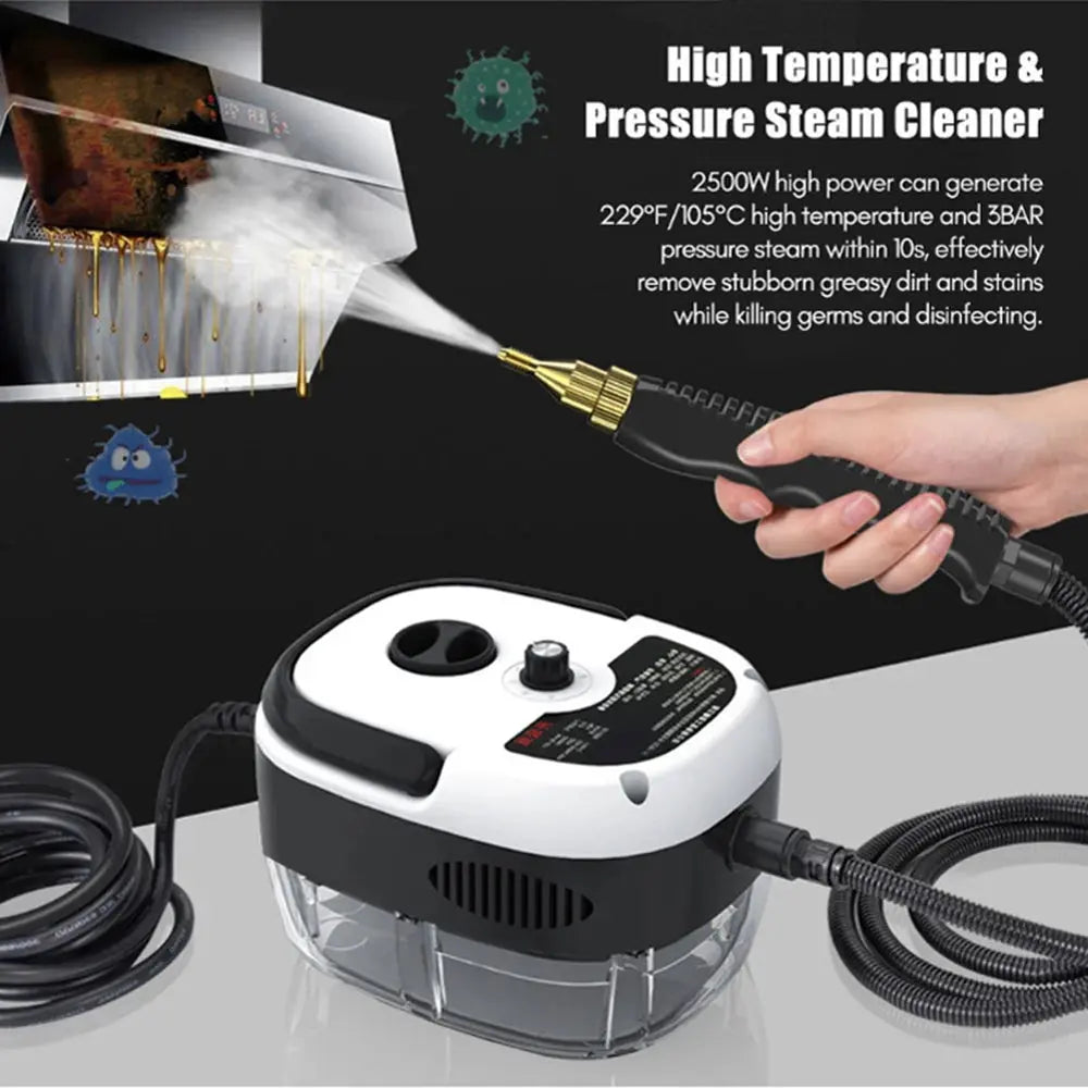 Steam Cleaner High Temperature Sterilization Car Steaming Cleaner Air Conditioning Kitchen Hood Home  110V US Plug /220V EU Plug - ALPENZO