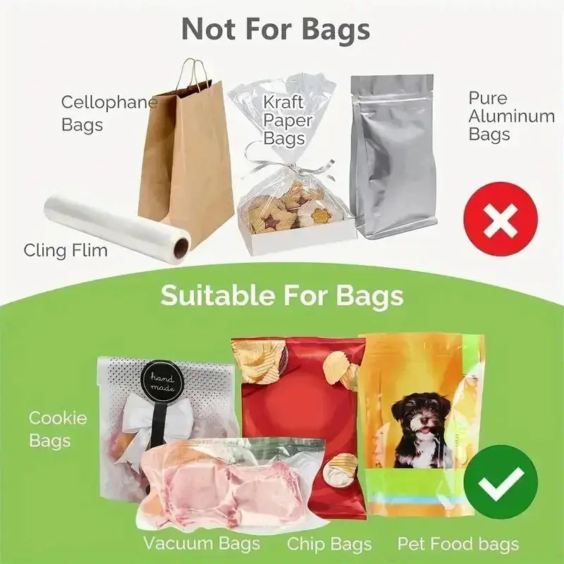 Plastic Press Sealer Sealing Clamp Portable Sealer Food Bag SealingKitchen Accessories - ALPENZO