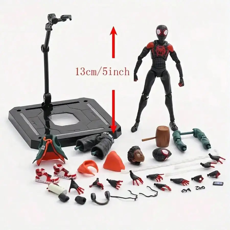 Marvel's Spider-Man Event Model Spider-Man Miles · SV · SHF· Morales Penny · Parker Anime Character Statue Toy ALPENZO