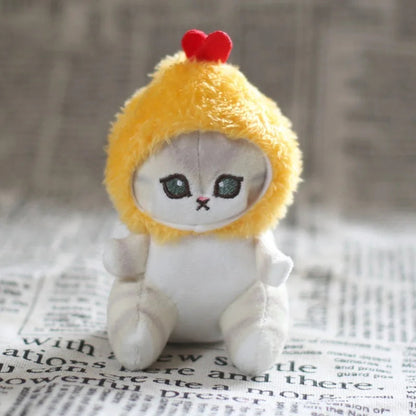 Hot Cute Shark Cat Fried Shrimp Cat Plush Doll Pendant Doll Beautiful Room Car Bag Decoration Pendant Opening Holiday Gift 12cm ALPENZO