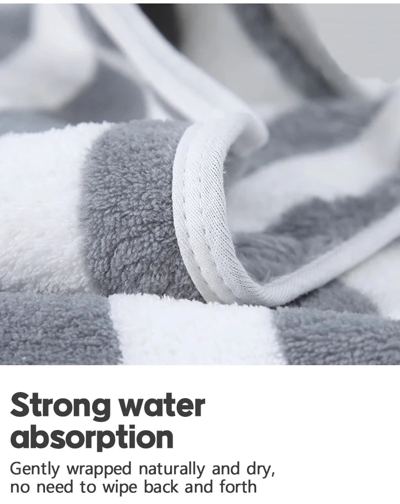 1 Pc Thickened Absorbent Bath Towel Soft Face Towel for Home - ALPENZO