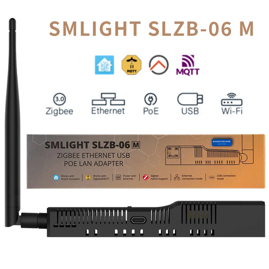 SMLIGHT SLZB-06 – A Zigbee 3.0 to Ethernet, USB, and WiFi adapter with PoE support, works with Zigbee2MQTT, ZHA,Home Assistant - ALPENZO