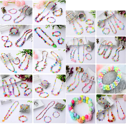 500pcs DIY Handmade Beaded Children's Toy Creative Loose Spacer Beads Crafts Making Bracelet Necklace Jewelry Kit Girl Toy Gift ALPENZO