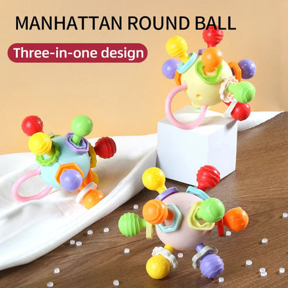 Soft Hand Grasping Ball Baby Toy Xingdun Ball Birthday Gift for 0-3 Year Old Babies ALPENZO