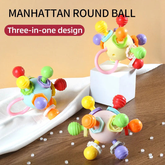 Soft Hand Grasping Ball Baby Toy Xingdun Ball Birthday Gift for 0-3 Year Old Babies ALPENZO