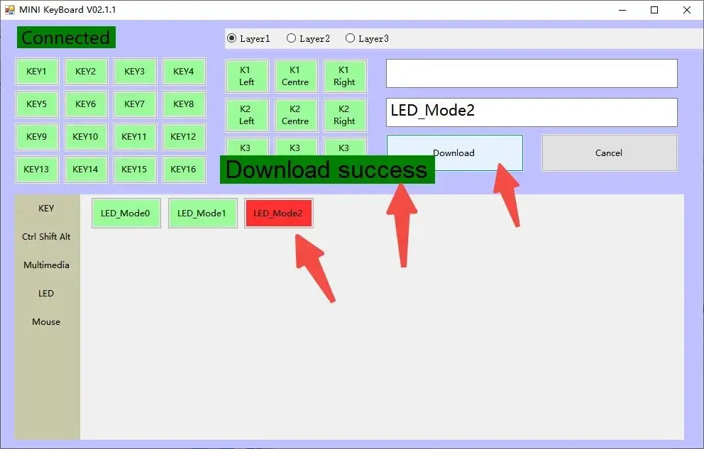 Macropad Macro Mechanical Keyboard RGB Mini Gaming Custom Programming Knob Keypads Red Switch 3 Keys For Photoshop - ALPENZO