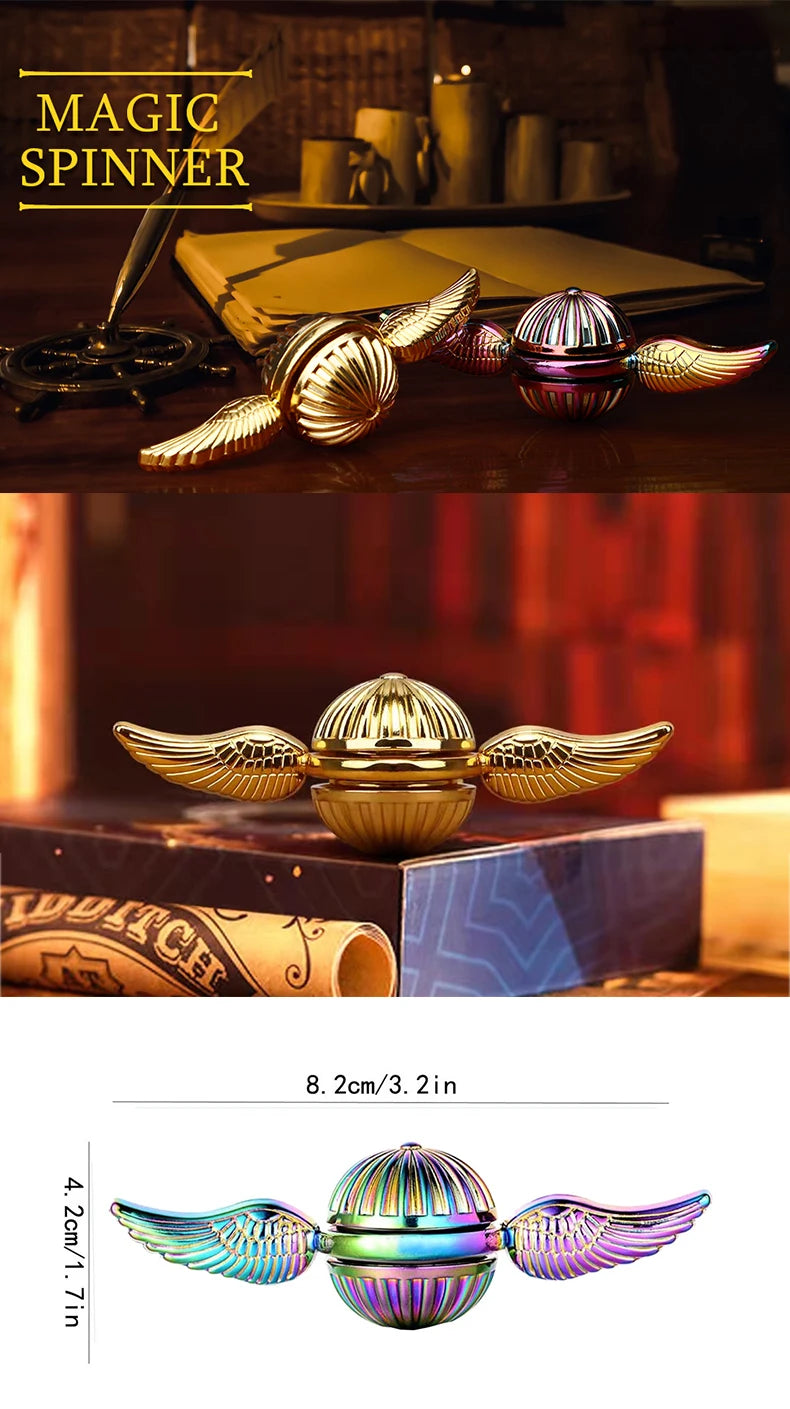 Funny Fidget Spinner Toys Metal Anti Stress Hand Spinner Toys Spinning Gyro Finger Rotation Gyroscope Toy for Kids Adult Gifts ALPENZO