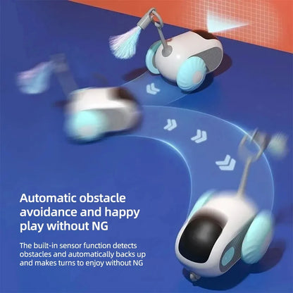 Smart Cat Toy 2 Modes Automatic Moving Remote Controlled Toy Car for Cats Dogs Interactive Playing Kitten Training Pet Supplies - ALPENZO