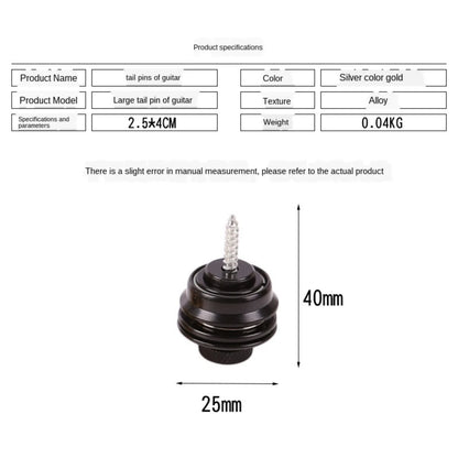 Miwayer Guitar Strap Lock 1 PCS Heavy Duty Metal Button Security Straplock for Electric Acoustic Guitar Bass Ukulele