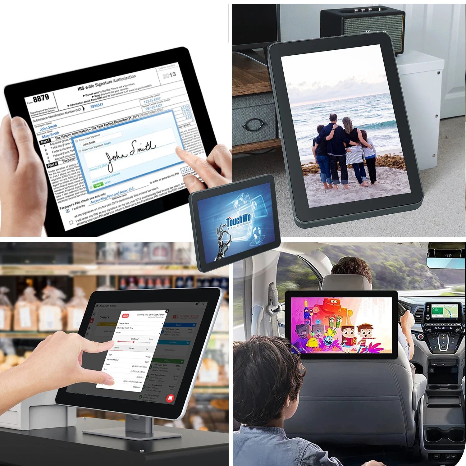 TouchWo 21.5 27 32 Inch Hdmi Touch Screen Pc Touchscreen Monitor Android11/Window 10 Tablet Industrial All In One Pc With Wifi - ALPENZO
