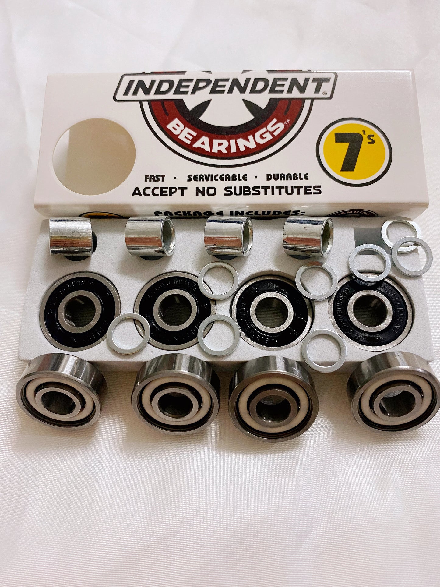 Skateboard Bearings 8 Pack Spacers & Washers Bundle 608 High Rotation Ceramic Bearin Precision Skateboard Bearings Roller Skates