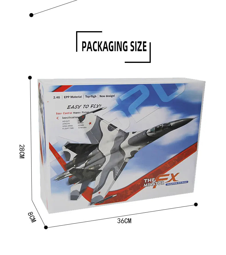 RC Foam Aircraft SU-35 Plane 2.4G Radio Control Glider Remote Control Fighter Plane Glider Airplane Foam Boys Toys for Children ALPENZO