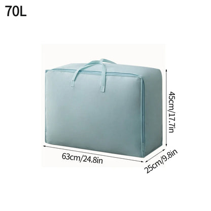 Large Capacity Clothes Storage Bag Waterproof Cabinet Wardrobe Organizer Quilt Pillow Blanket Organizer Dustproof Bedding Storag