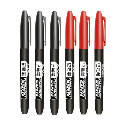 Permanent Marker Pen Drawing Markers Black Blue Red Waterproof Ink Sketch Pens Stationery Art School Supplies For Glass Metal ALPENZO