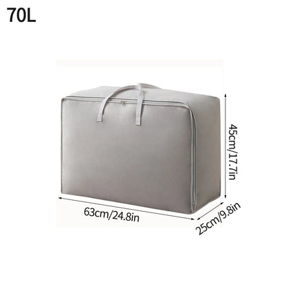Large Capacity Clothes Storage Bag Waterproof Cabinet Wardrobe Organizer Quilt Pillow Blanket Organizer Dustproof Bedding Storag