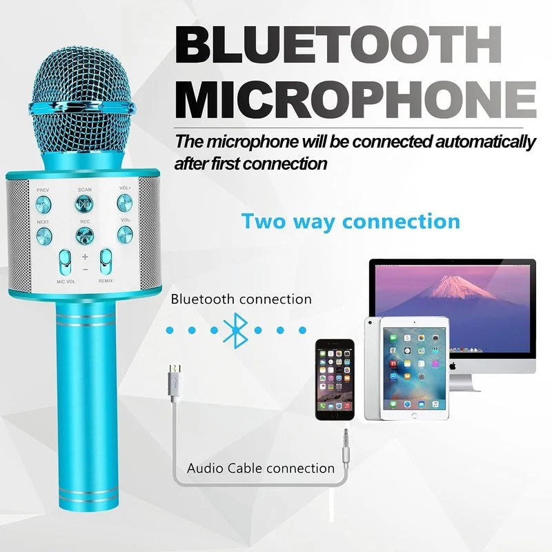 Fun Toys for 4-15 Year Old Girls, Handheld Karaoke Microphone for Kids Birthday Xmas Gifts for 8 9 10 11 Years Old Boys Girl ALPENZO