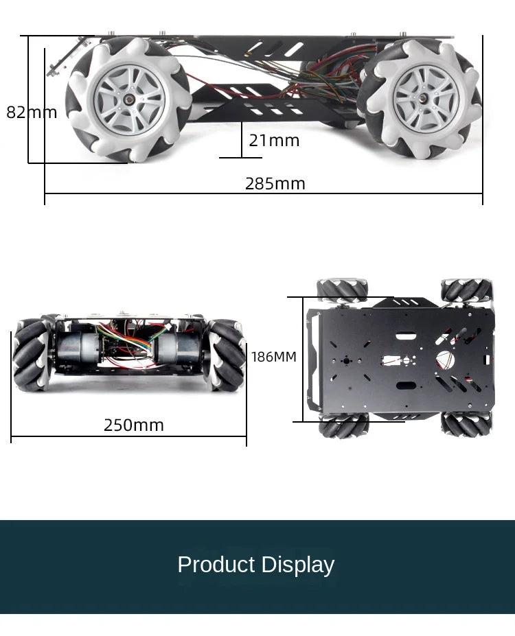25Kg Load RC Tank V3 Mecanum Wheel Robot Car For Arduino Robot DIY Kit with Encoder Motor and Ps2 Handle Programmable robot Kit ALPENZO