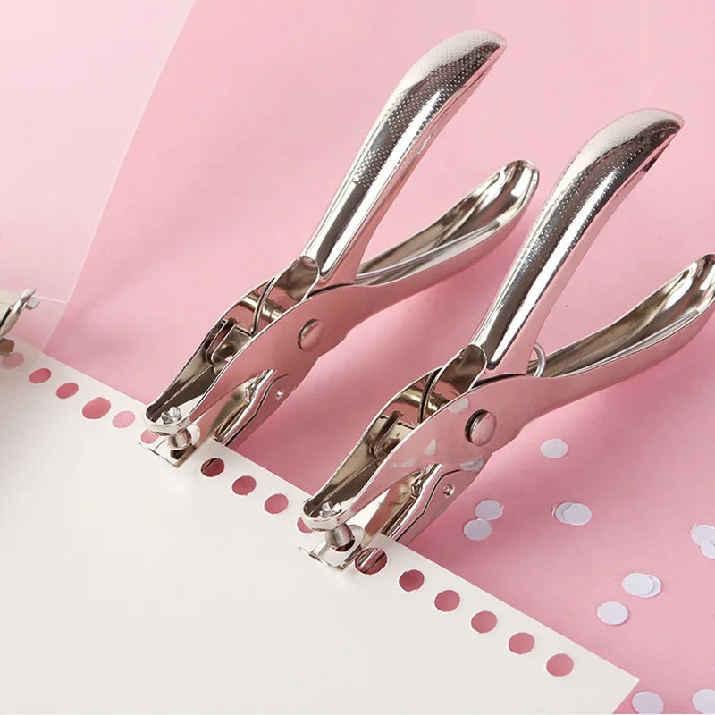 Single Hole Puncher Capacity 6mm Diameter Hole Puncher Hand Paper Cutter Paper for Scrapbooking Tool Home Office School Supplies ALPENZO