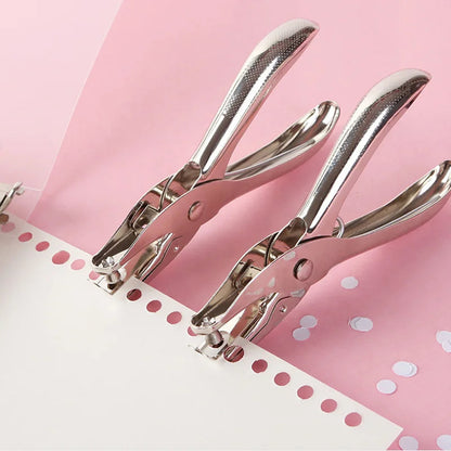Single Hole Puncher Capacity 6mm Diameter Hole Puncher Hand Paper Cutter Paper for Scrapbooking Tool Home Office School Supplies ALPENZO