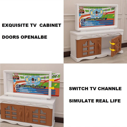 miniature items dollhouse furniture accessories living room bedroom supermarket shopping games family interaction doll kids toys ALPENZO