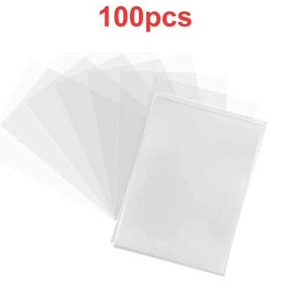 100 Pcs Transparent Playing Card Cover Clear Protector Sleeve Holder For Pokemon Board Game ID Trading Folder Photo Pouch Kit ALPENZO